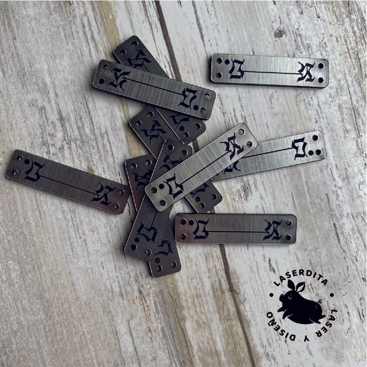 50 ETIQUETAS ACRILICAS 4X1