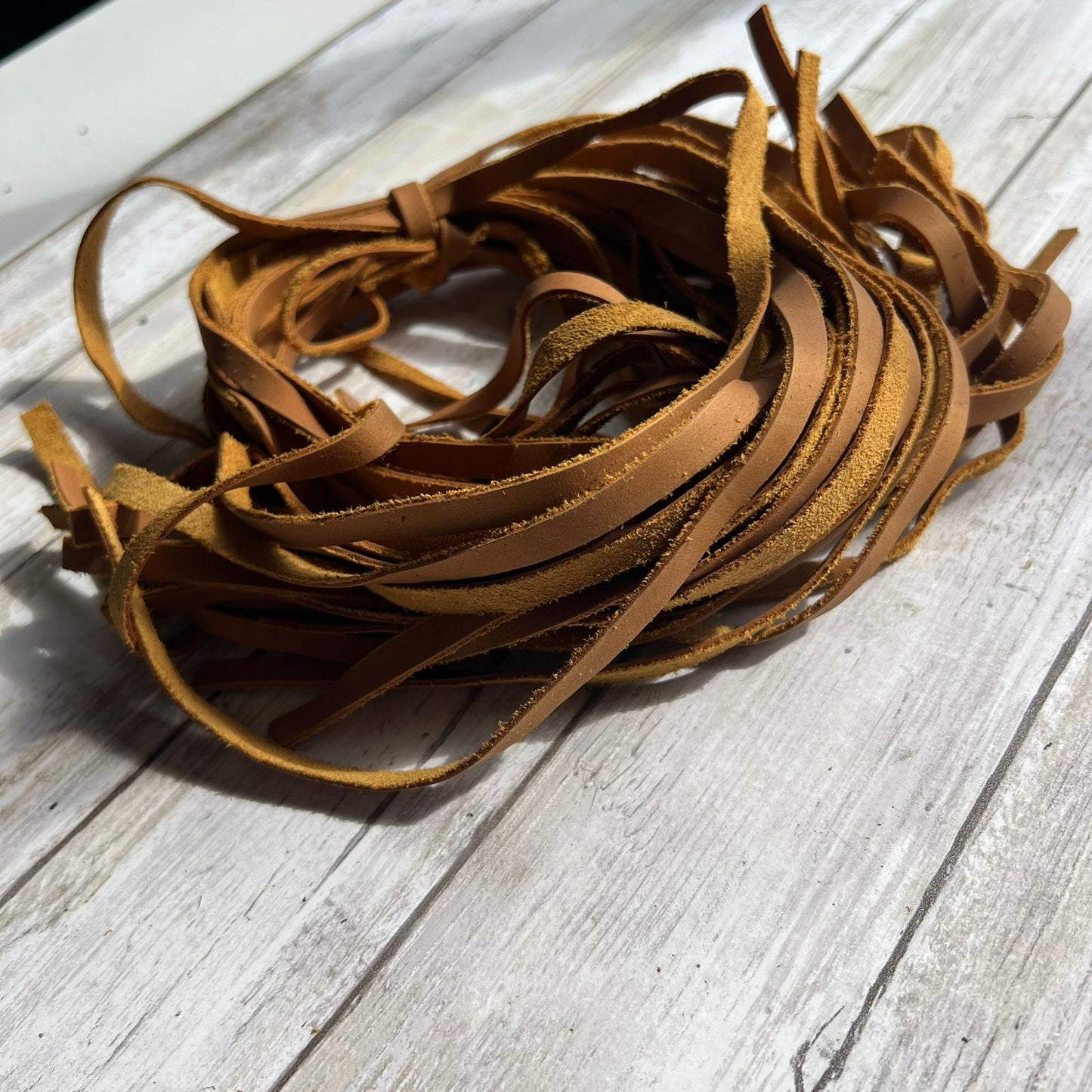 20 STRAPS CUERO CAFE CLARO